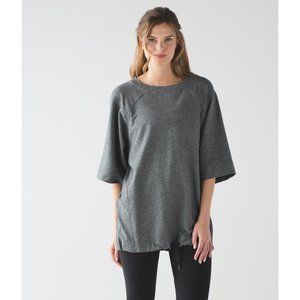 Lululemon Split Short Sleeve Sweatshirt Gray
